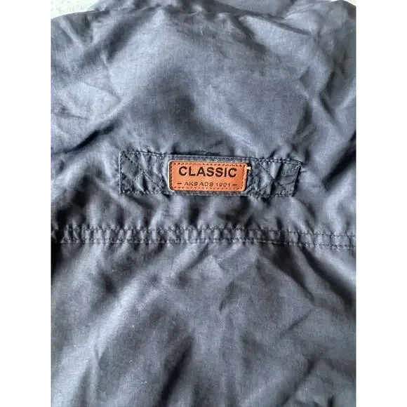 Men's Navy Blue Utility Vest Large Outdoor Travel Fishing Pockets Zip Up - Picture 5 of 9